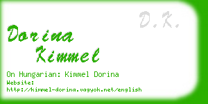 dorina kimmel business card